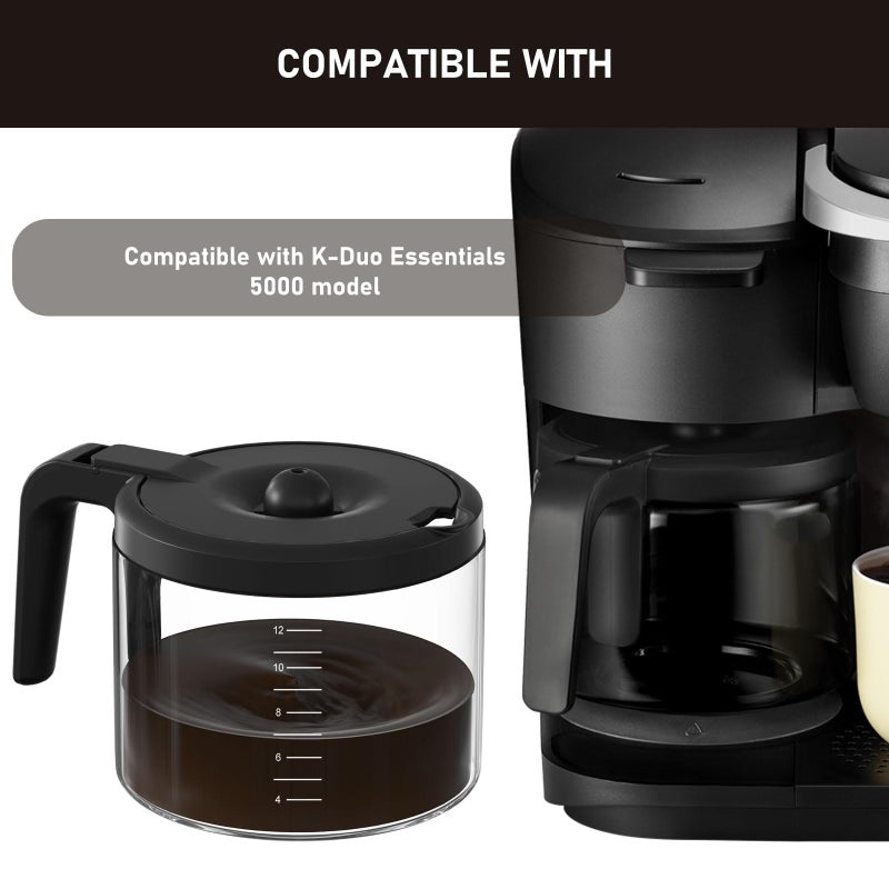 Colidier 12-Cup Coffee Pot Replacement Compatible with Keurig 5000 K-Duo Essentials & K-Duo Essentials Hot & Cold Brewer Models (NOT Fit K-DUO 5100 Single Server Model) - Image 3